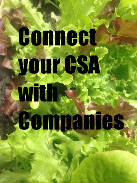 Corporate Supported Farming – a new way to extend your CSA and give a bonus to your employees.